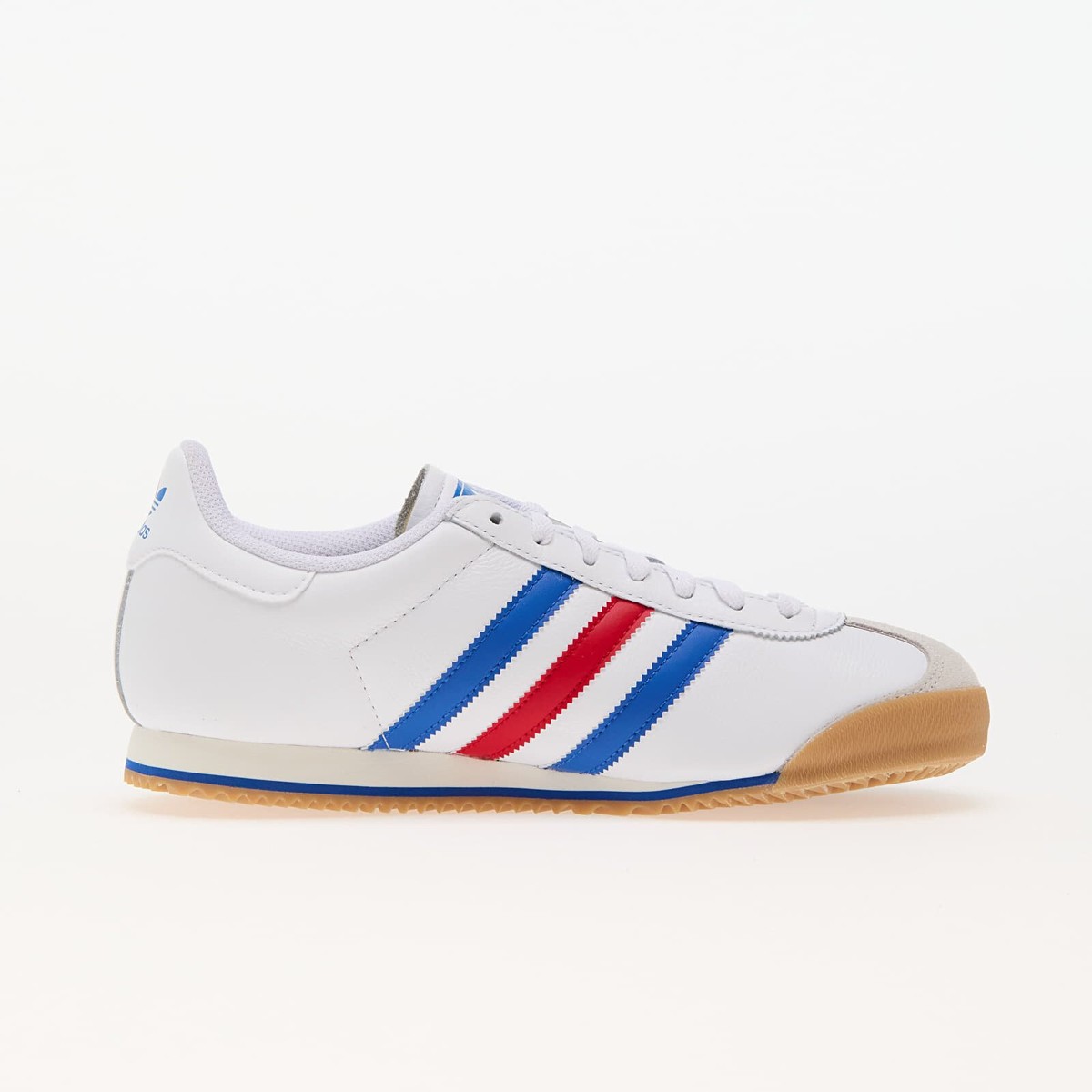 adidas Mens Kick K74 Shoes in White / Blue and Scarlet Trainers UK