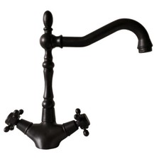 Black Oil Rubbed Brass Bathroom Kitchen Bar Swivel Faucet Mixer Tap snf382