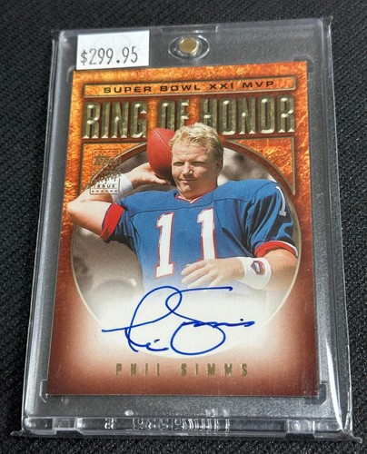 2002 Topps Phil Simms Ring Of Honor Autograph Auto Super Bowl 21 NFL | eBay