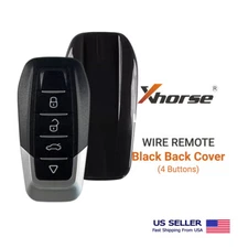  Xhorse Universal Wire Remote Key Black Back Cover 4 Buttons XKFEF6EN