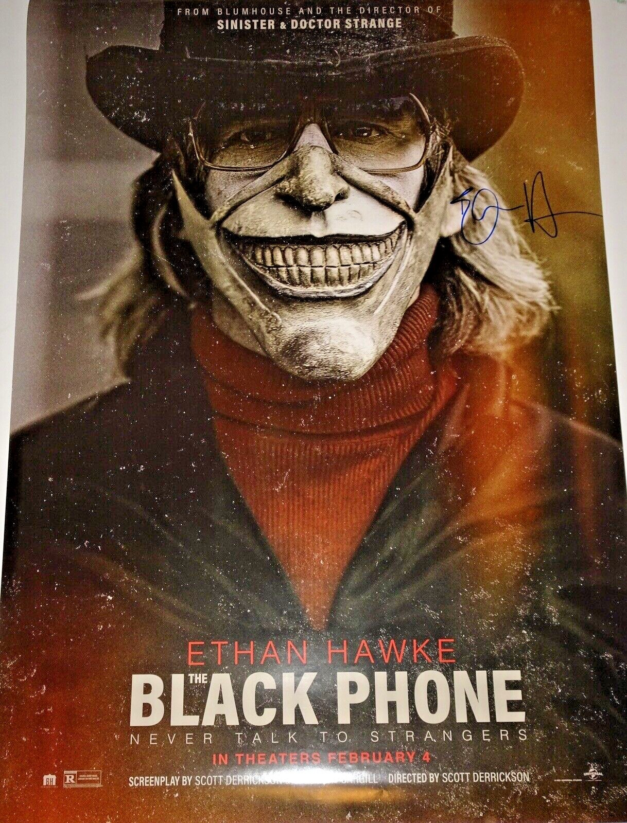 THE BLACK PHONE SIGNED AUTOGRAPHED 27X40 DS Grelly USA