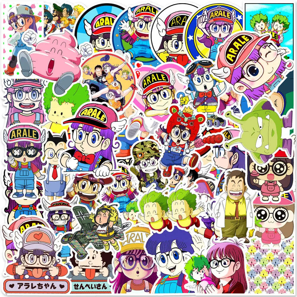 10/50Pcs Cartoon Kawaii Creative Cute A La Le Stickers for Mobile Phone Laptop L