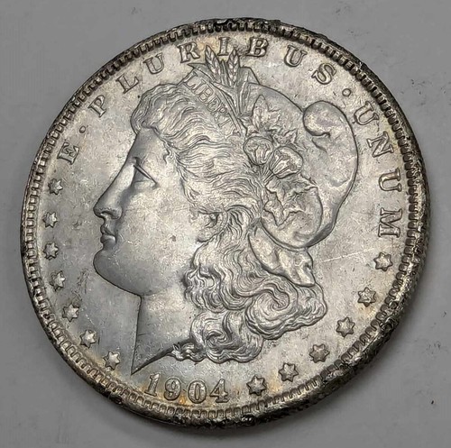 1904 O Morgan Silver Dollar US Coin - Picture 3 of 6
