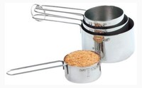 Norpro 3055 4pc Stainless Steel Measuring Cup Set Silver, Norpro 3055 4pc Stainless Steel Measuring Cup Set Silver,