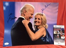 PRESIDENT JOE BIDEN + 1st LADY JILL SIGNED 11x14 PHOTO WITH JSA COA OBAMA VP 1/1
