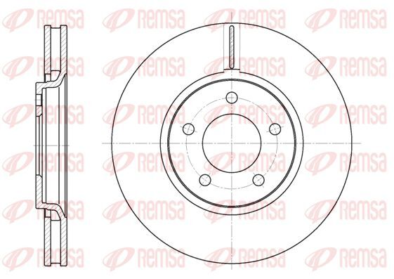 2X Remsa 6602.10 Bremsscheibe FüR Chrysler Dodge Jeep-image