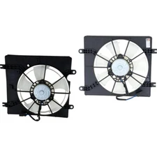 Cooling Fan Assemblies Set For 2022-2024 Honda Civic 2.0L Eng