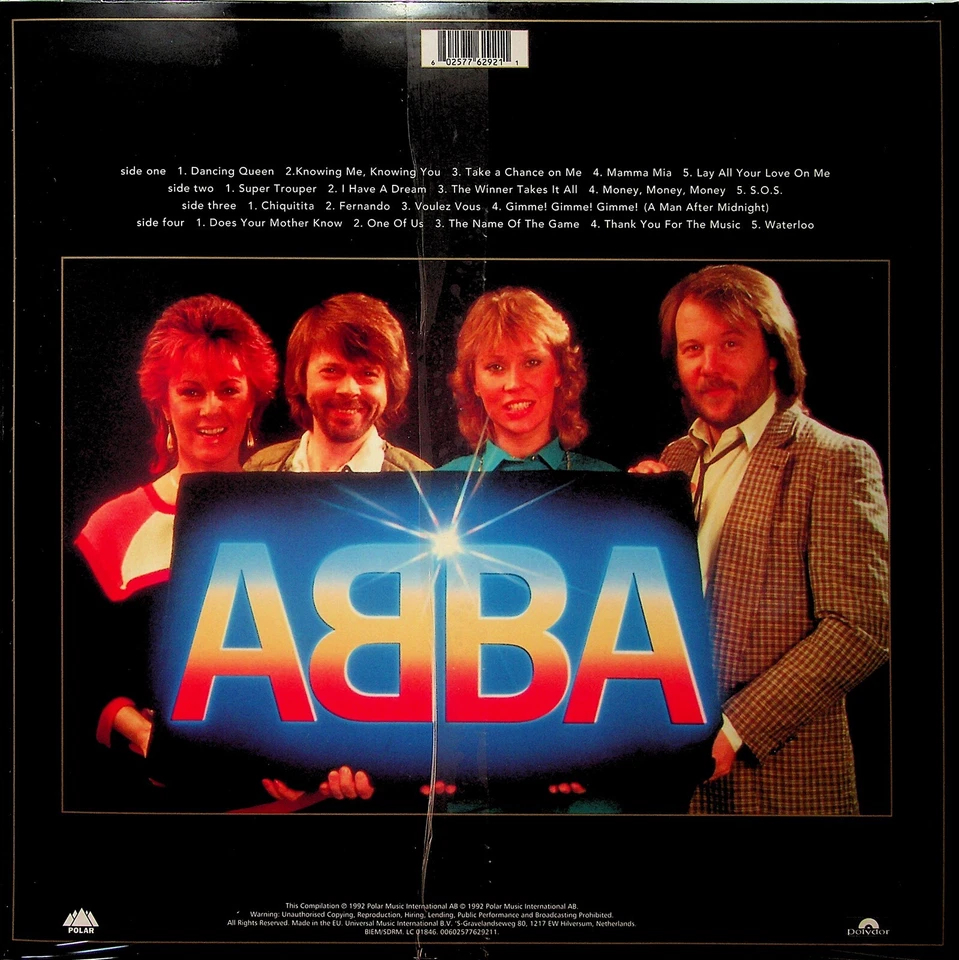 ABBA- Gold, The Greatest Hits COLOURED Vinyl 2-LP (NEW) Best of Compilation - Image 3 of 3