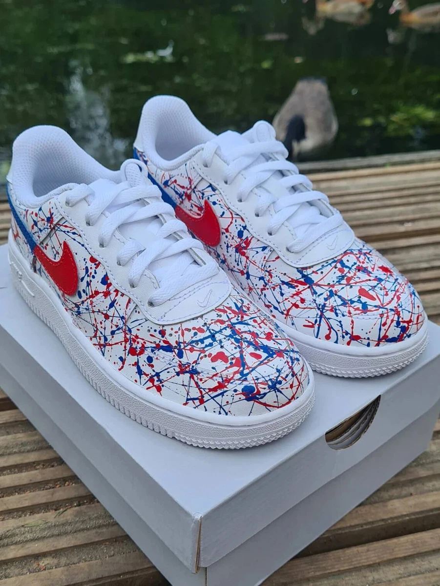 Nike, Shoes, Nike Air Force White And Red Custom Louis Vuitton Mens 11