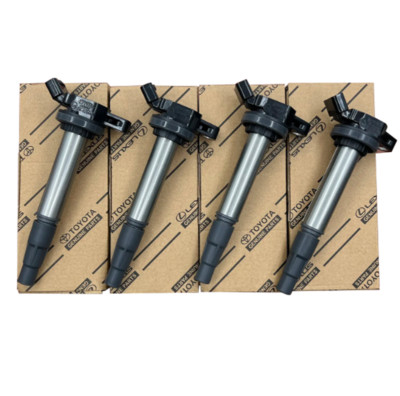 4Pcs Original Ignition Coils OEM 90919-02258 For SCION Matrix Corolla Prius 1.8L