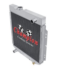 Wr Champion 2 Row All Aluminum Radiator For 1965 1966 Ford Mustang L6 Engine