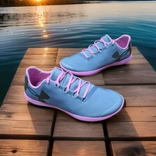 Under Armour Youth 5.5 Street Precision Low Sneakers Lace Up Gray Pink Women s 7