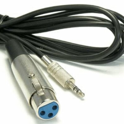 10FT XLR 3P Female to 3.5mm 1/8'' Male Stereo Audio Microphone Cable Mic Speaker
