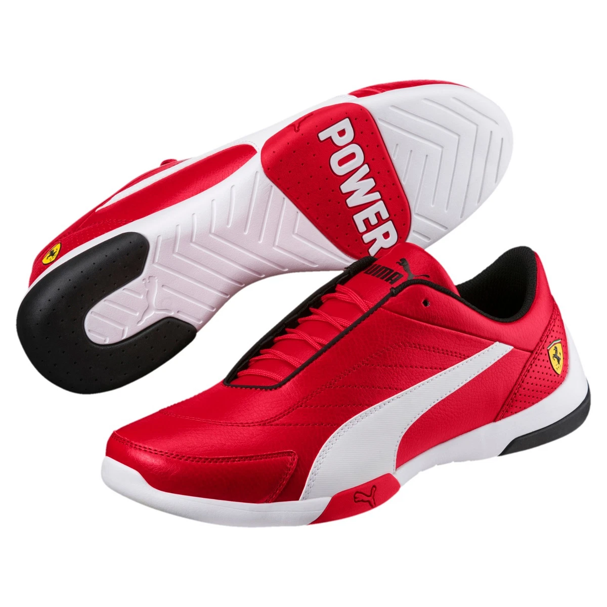 new mens ferrari kart cat III sneakers shoes rosso corsa red 306219-01 | eBay