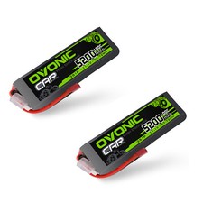 2X Ovonic 11.1V 100C 3S 5200mAh Lipo Battery with Deans for RC Plane car boat