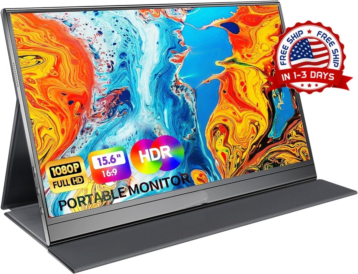 Monitor portátil de 15.6 pulgadas – 1080P FHD USB-C HDMI