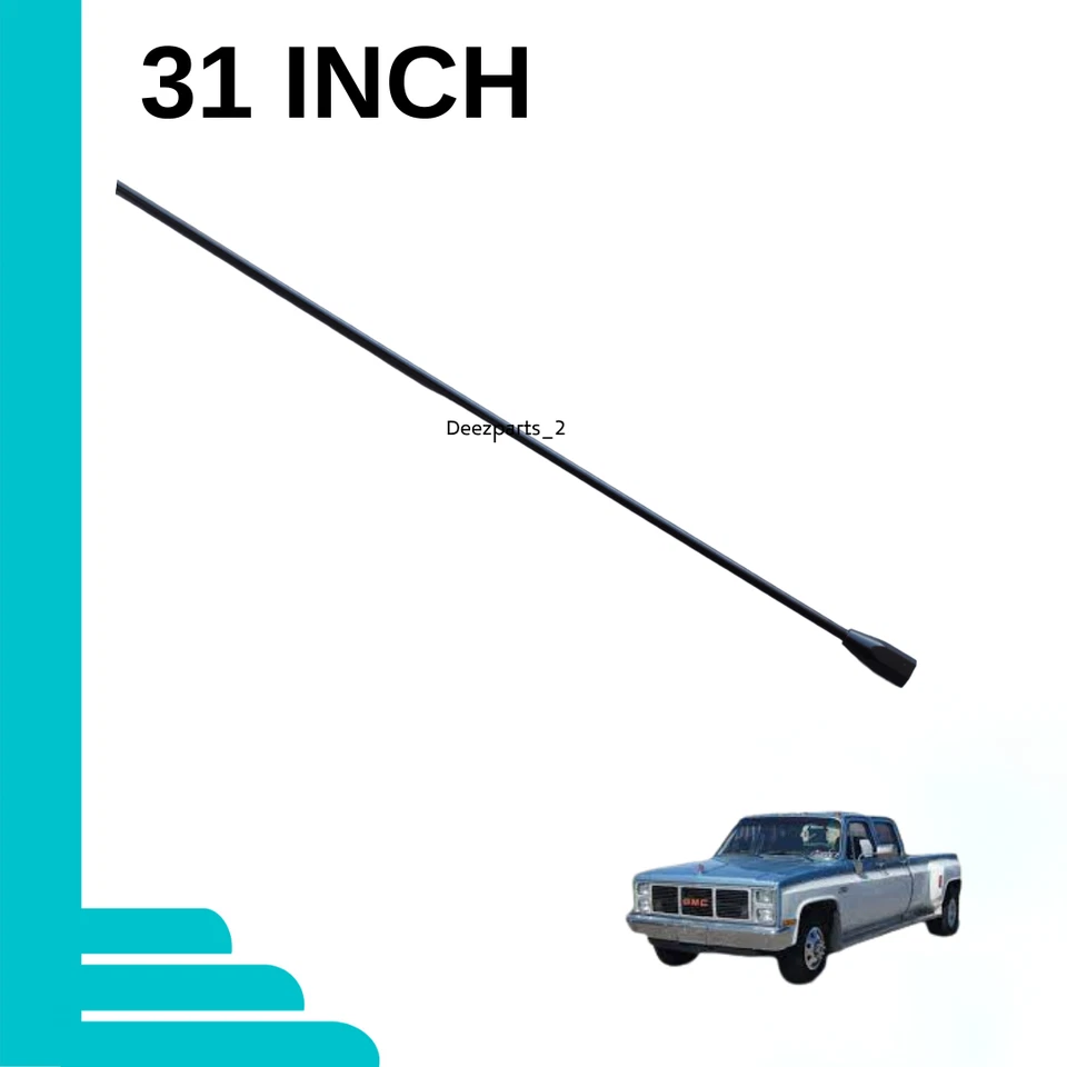 31" Antenna Black for GMC Savana 3500 1996-2024 Female - Image 2 of 4