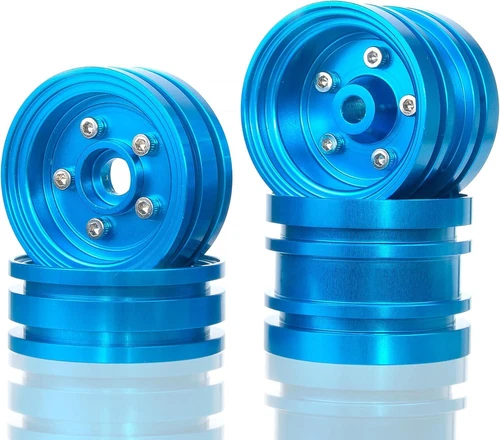 Alu Wheel Rims for Tamiya Grasshopper Hornet Super Champ RC Car Parts - Bild 3 von 6