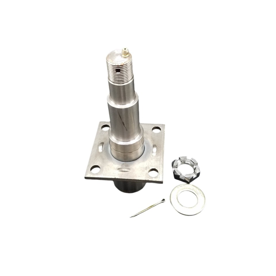 Set Of FOUR 1750# EZ Lube 2 Round #84 Spindles For 3500# Axle - Fits Dexter, ALKO, Axis Trailers