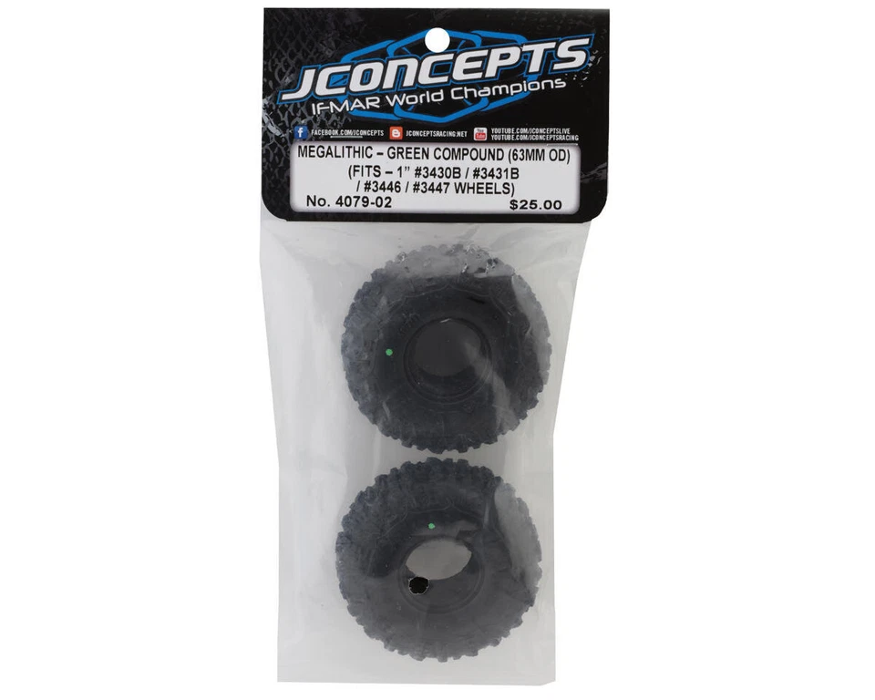 JConcepts Megalithic 1.0 Reifen grün Compound für SCX24 JCO4079-02  - Bild 3 von 3