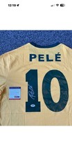 Pele Signed Brazil Shirt