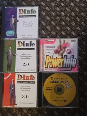 TopWare D-Info, D-Info 2.0, D-Info 3.0,  GDATA Powerinfo, Tele-Info Fax-Auskunft - Bild 1 von 4