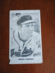 1963 Postcard Post Card Brooks Robinson Team Issued Baltimore Orioles 1965