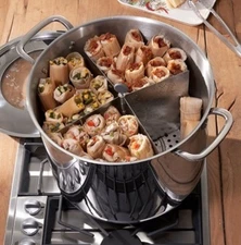 Princess House Classic 40-Qt. Pro Stockpot with Divider Set 10041 New Tamalera