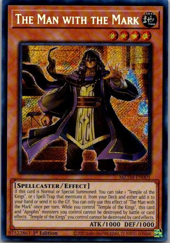 The Man with the Mark [Collector's Rare] MZTM-EN001 YuGiOh Maze of the Master card