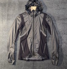 Lululemon Kanto Catch Me Run Jacket Hooded Black  Gray Size 2