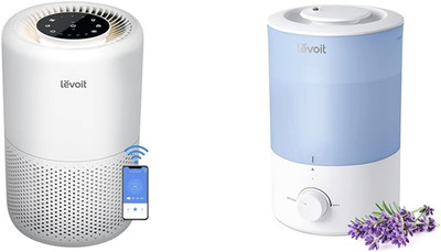 Smart Air Purifier & Humidifier Bundle for Large Rooms, Alexa Ready