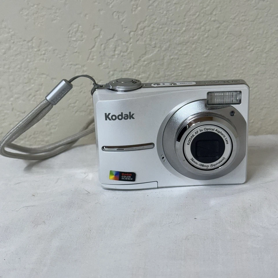 Kodak EasyShare C613 White Silver Digital Camera 3X Optical Zoom 6.2MP *TESTED* - Image 4 of 4