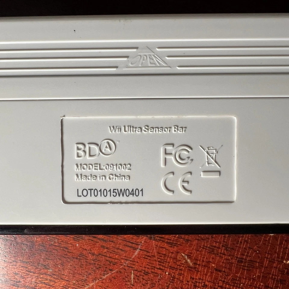 Nintendo Wii, Ultra Sensor Bar Inalámbrico Rango Extendido 091002-01 - Funciona Foto 4 de 4