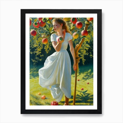 Verbotene Früchte 2 Kunstdruck gerahmt Wandbild Poster Leinwanddruck Bild