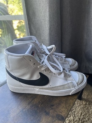 Nike Blazer DA4086-100 High Top Sneaker White/Black/Gray Kids US 6Y