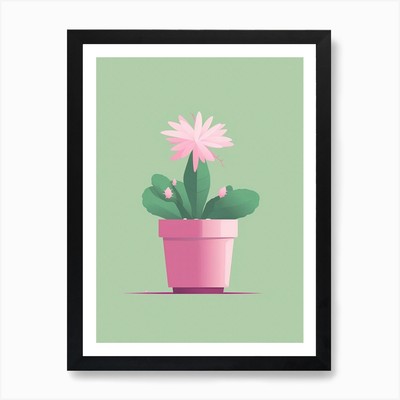 Ostern Kaktus Illustration 2 Kunst Pr gerahmtes Wandbild Poster Leinwanddruck Bild