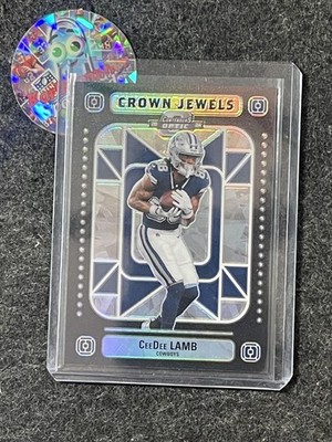 2024 Panini Contenders Optic #CJ-CLB CeeDee Lamb Crown Jewels Dallas Cowboys