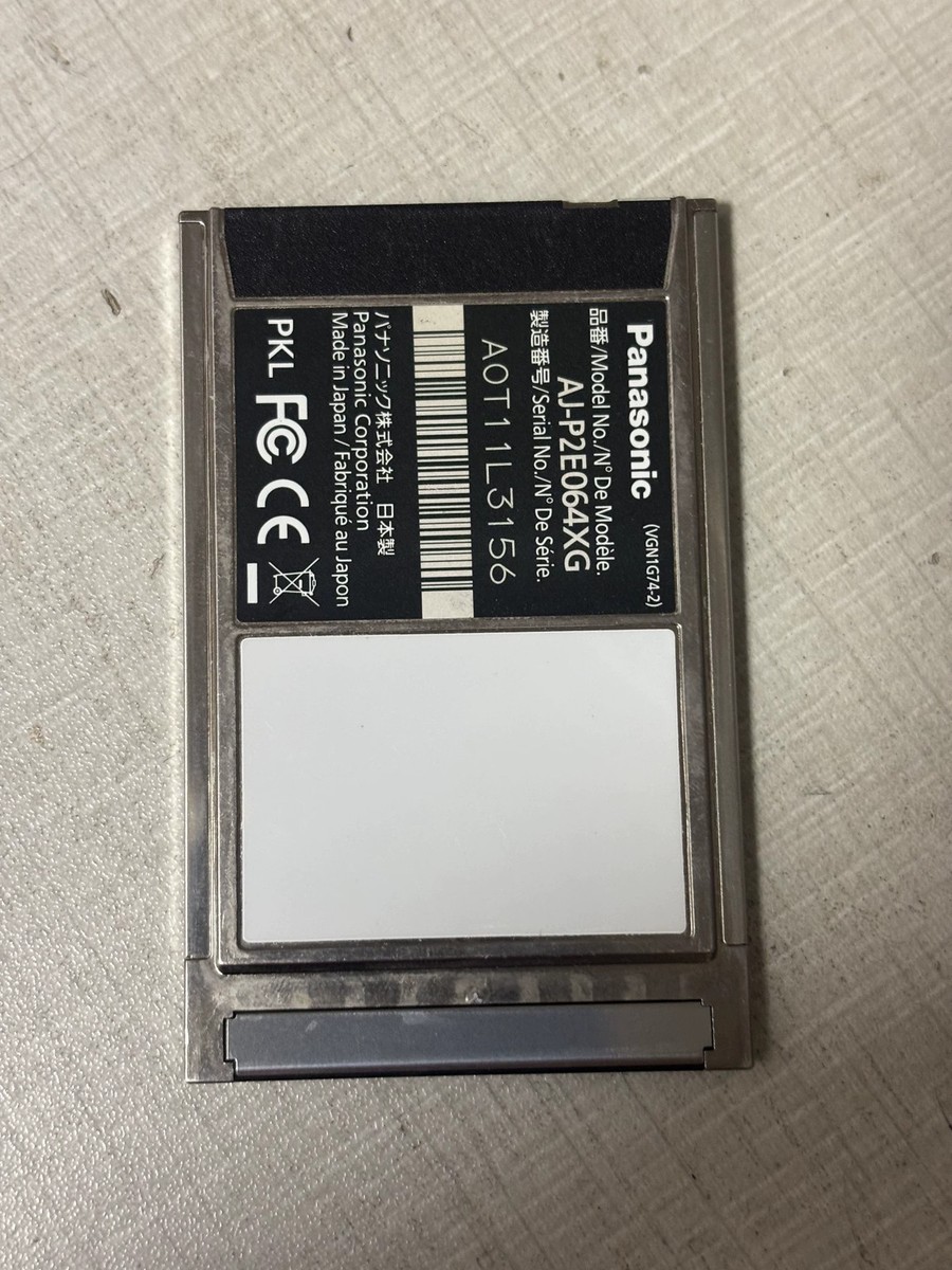 1pc Panasonic AJ-P2E064XG 64GB P2 E-Series 64G Memory Card Tested