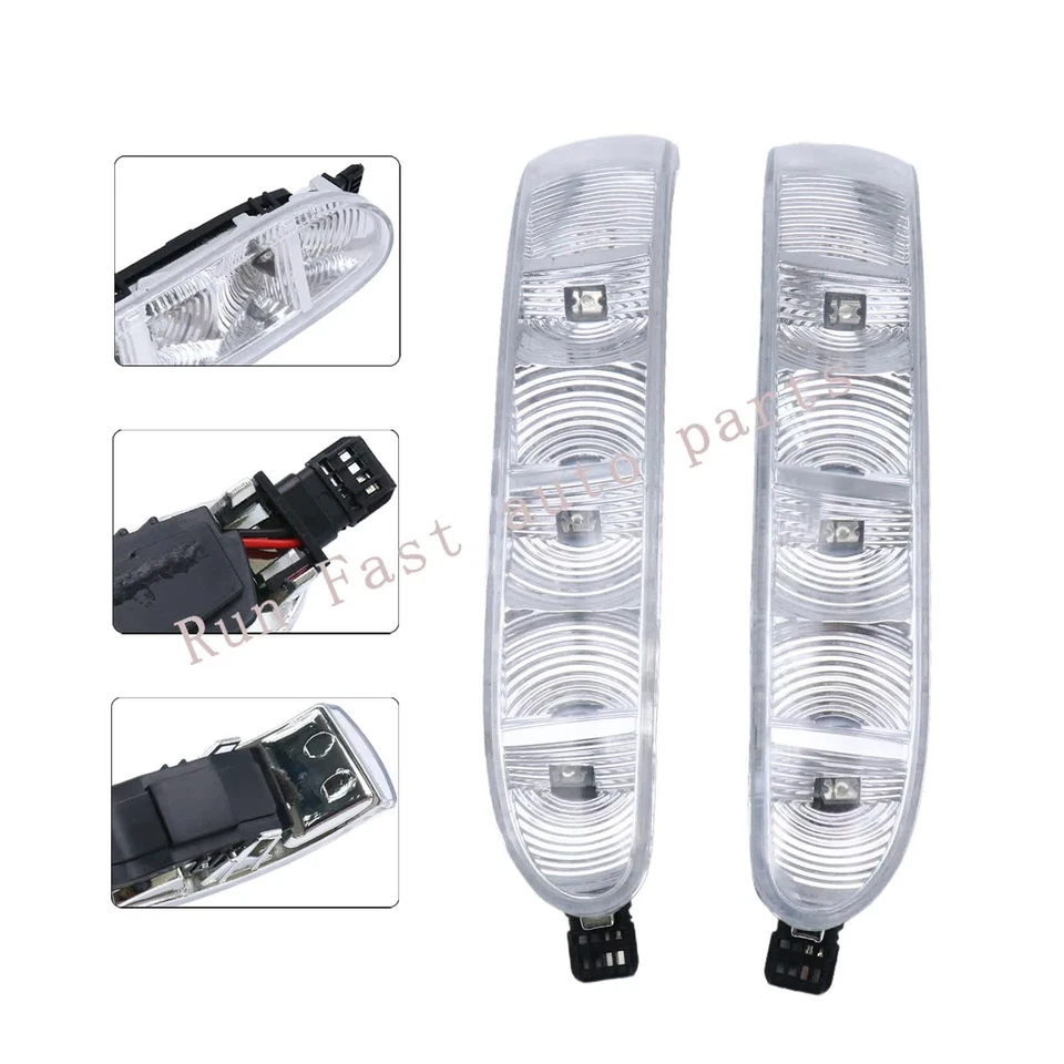 Par de luces intermitentes de espejo retrovisor izquierdo derecho para Mercedes-Benz Clase S/CL W220 Foto 4 de 4