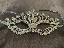 Masquerade Mask for Women, Crystal Mask Rhinestone, Venetian Party, Evening Prom