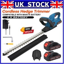 Garden Cordless Hedge Trimmer 21V Electric Cutter Pruner with Battery & Charger