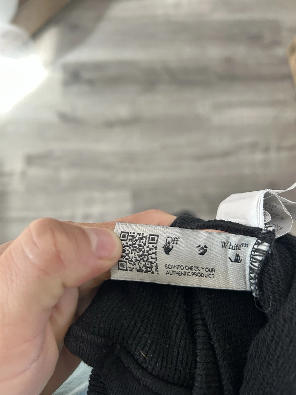 Felpa con cappuccio Off White sfumato viola arancione rosa taglia media spedizione veloce gratuita 2013