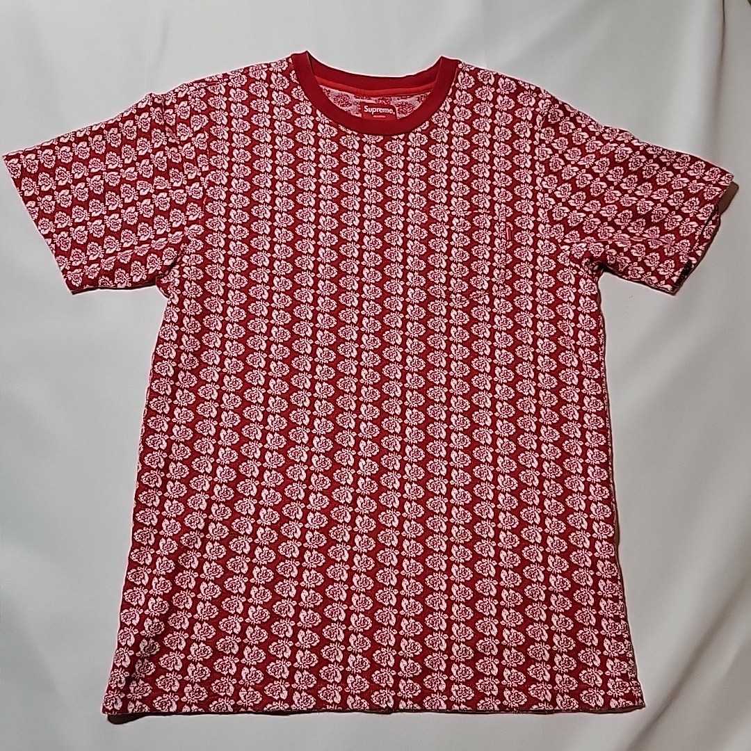 Supreme AOP Red White Roses All Over Print MEDIUM T-shirt | eBay