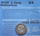 1873 Newfoundland 5 Cents — photo from another recent sale
