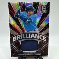 2021 Panini Spectra - Brilliance Materials Evan White #BM-EW Hyper Prizm /75