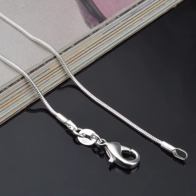Men&Women's 925 Sterling Silver Tarnish-Free Italian Snake Chain Necklace 16-24*