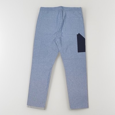 OAMC P9 Modified Denim Double Knee Pant H Lt Blue Steel Rigid/Dk Navy W34 L32