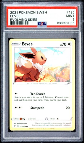 Eevee graded PSA 9 for sale on eBay