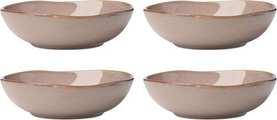 Oneida 899212 Organic Shades Clay Pasta Bowls, Set Of 4, Service For 4