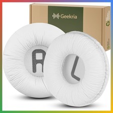 Replacement Ear Pads Cushions For JBL Tune Headphones White Memory Foam Leathere